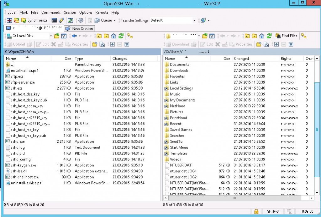 9-connect-openssh-on-windows-using-winscp-1024x695-1 Установка SFTP (SSH FTP) сервера в Windows с помощью OpenSSH